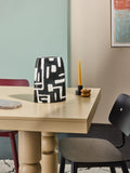 MADE.COM Monochrome Kian hand painted vase 28.5cm, imported from the UK