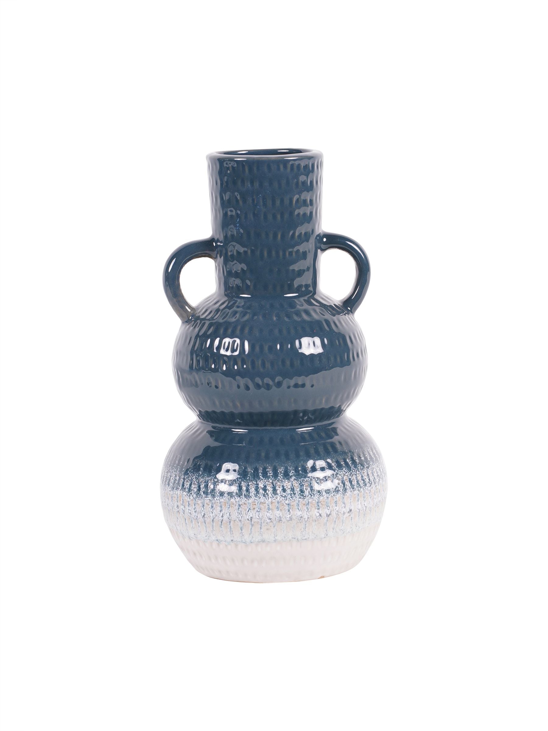 Laura Ashley Blue Laneham Stoneware Vase