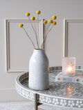 Laura Ashley White Lowick Antique Stoneware Vase