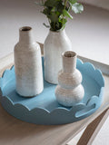 Laura Ashley White Lowick Antique Stoneware Vase