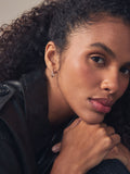 Sterling silver twist hoop earrings (British brand)