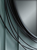 Black Extra Large Contemporary Round 120cm Wall Mirror