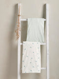 Mamas & Papas Turtle Blue 100% Cotton Cotbed Fitted Sheets 2 Pack