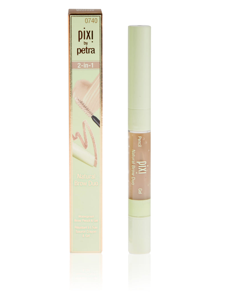 Pixi Natural Brow Duo eyebrow pencil and gel 2.5ml, imported from the UK
