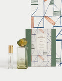Wild Bergamot Eau de Parfum Set with 50ml and 10ml bottles, imported from the UK