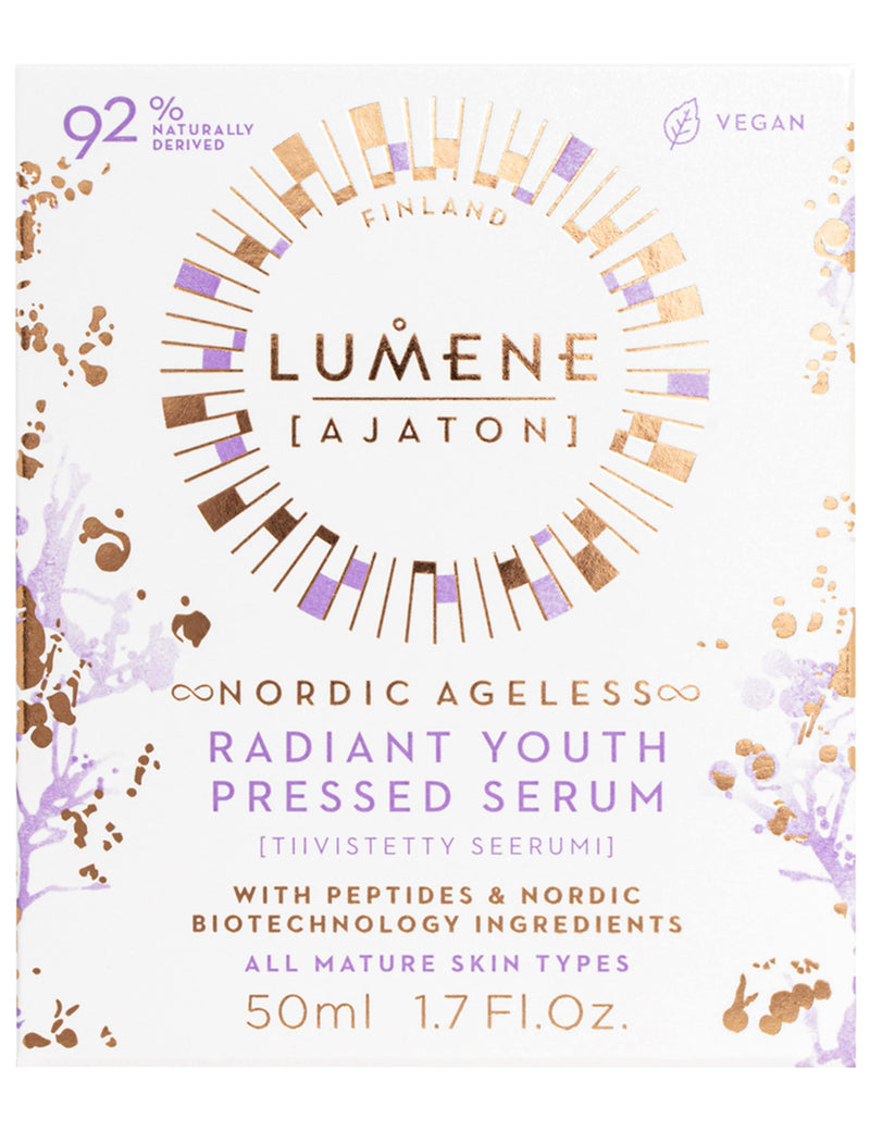 Nordic Ageless Radiant Youth Pressed Serum 50ml, imported from the UK