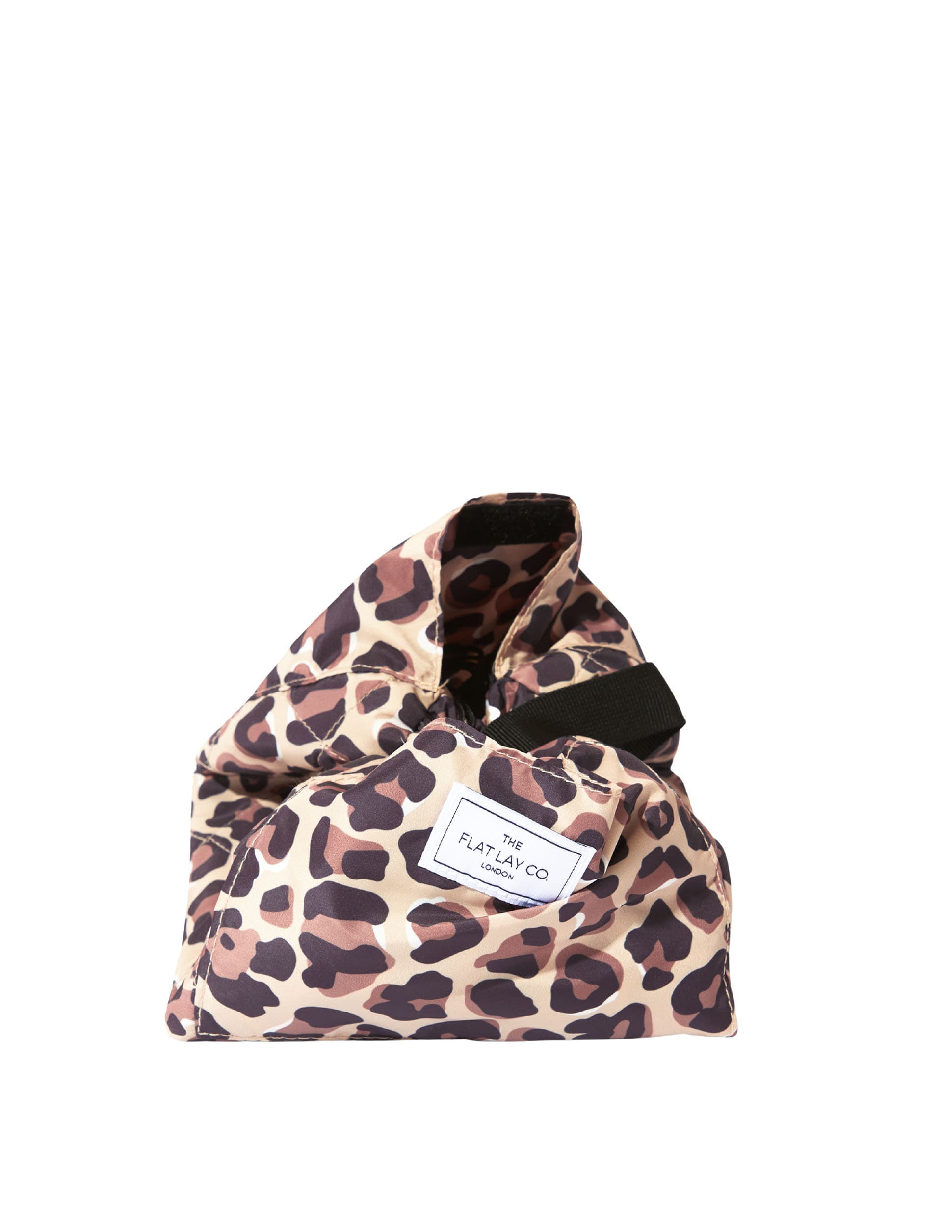 Flat Lay Co. leopard print makeup bag 52cm, imported from the UK