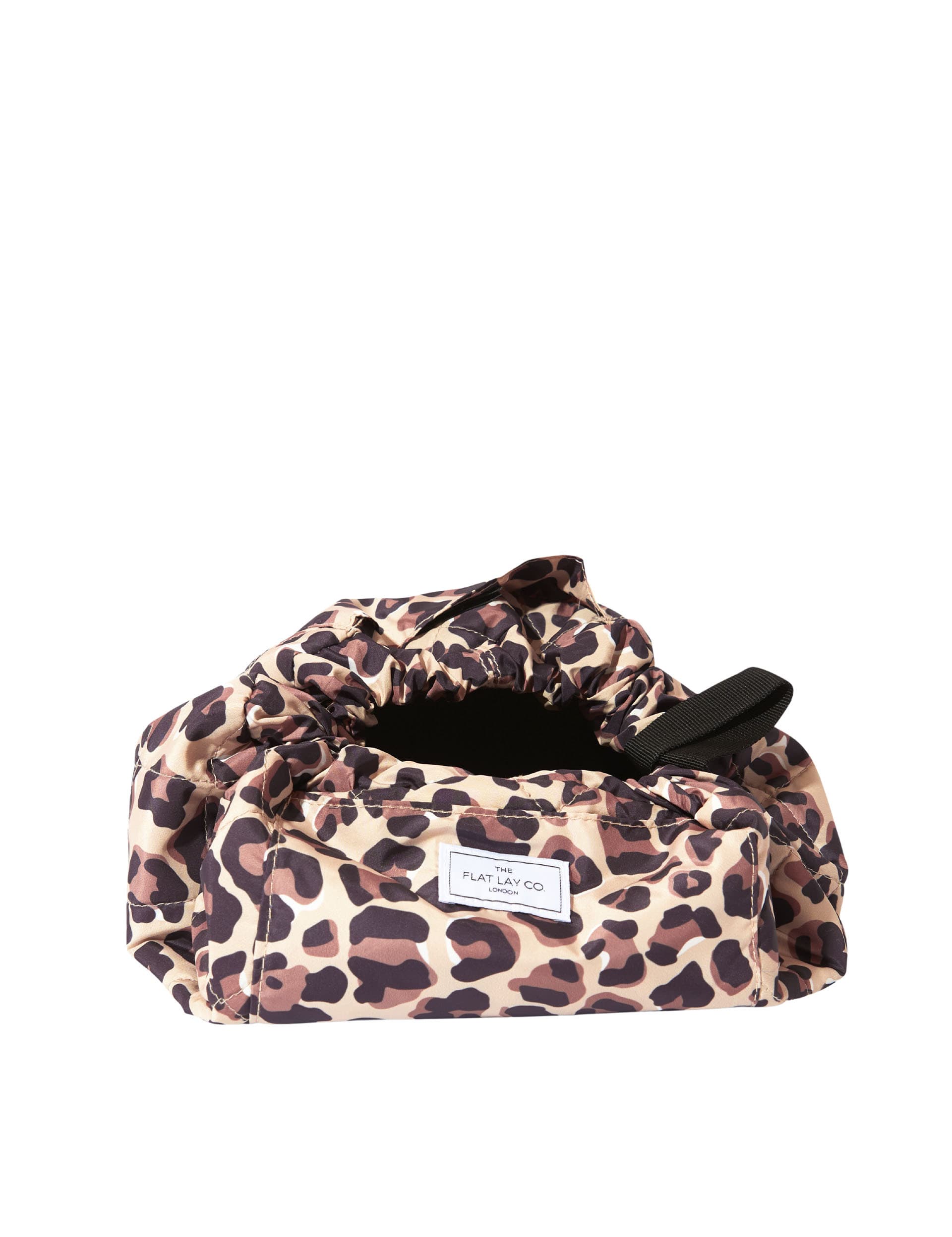 Flat Lay Co. leopard print makeup bag 52cm, imported from the UK
