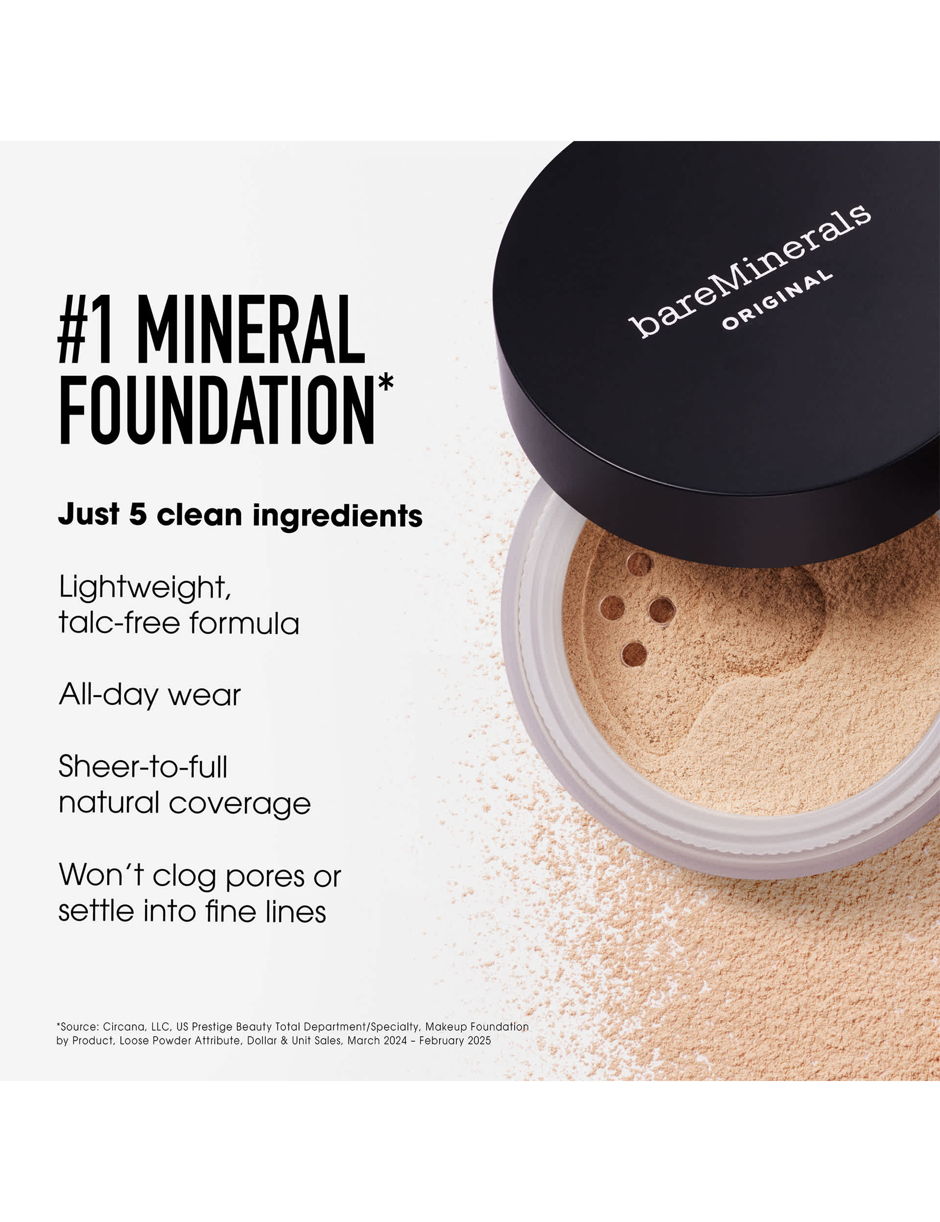 bareMinerals Original Loose Powder Foundation SPF 15 8g, imported from the UK