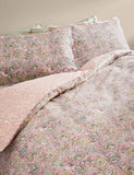 Pure Cotton Woodblock Floral Bedding Set, imported from the UK