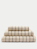 Pure cotton textured striped bath towel, imported from the UK