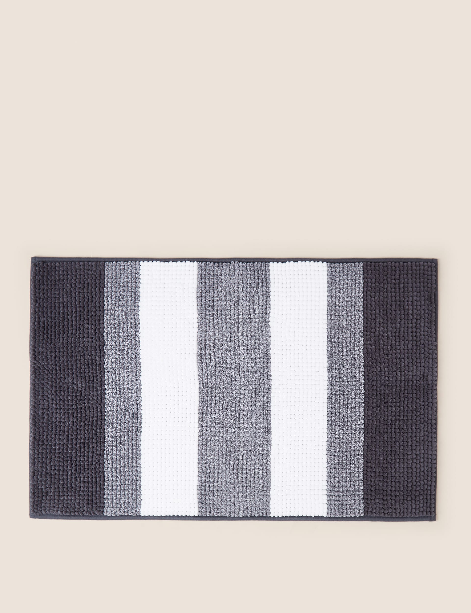 Bobble striped bath mat - British product