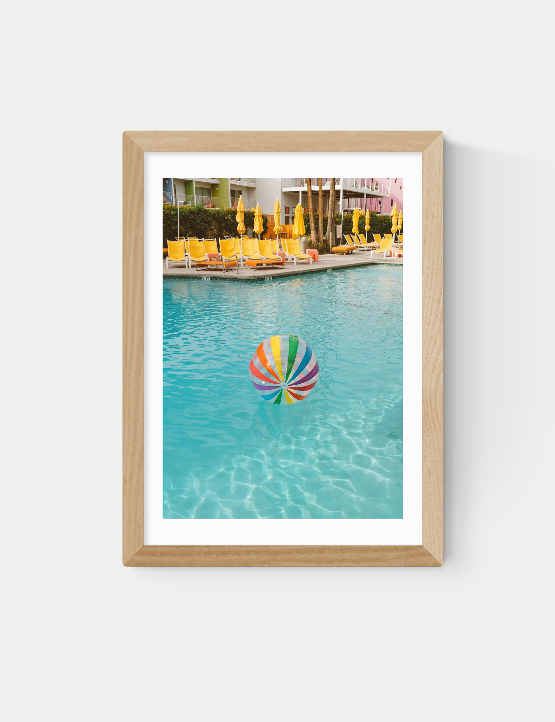 East End Prints Palm Springs Pool Day framed art, imported from the UK