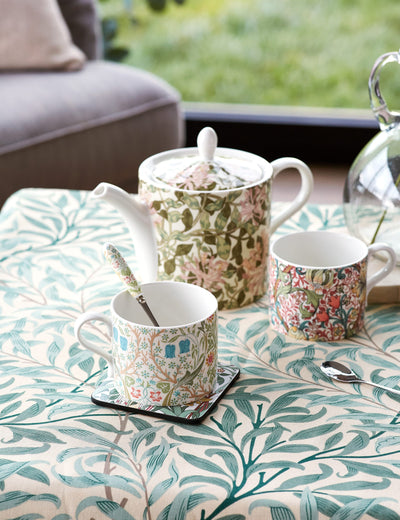 Morris & Co Patterned Teapot and Mug Set Porcelain Gift Set