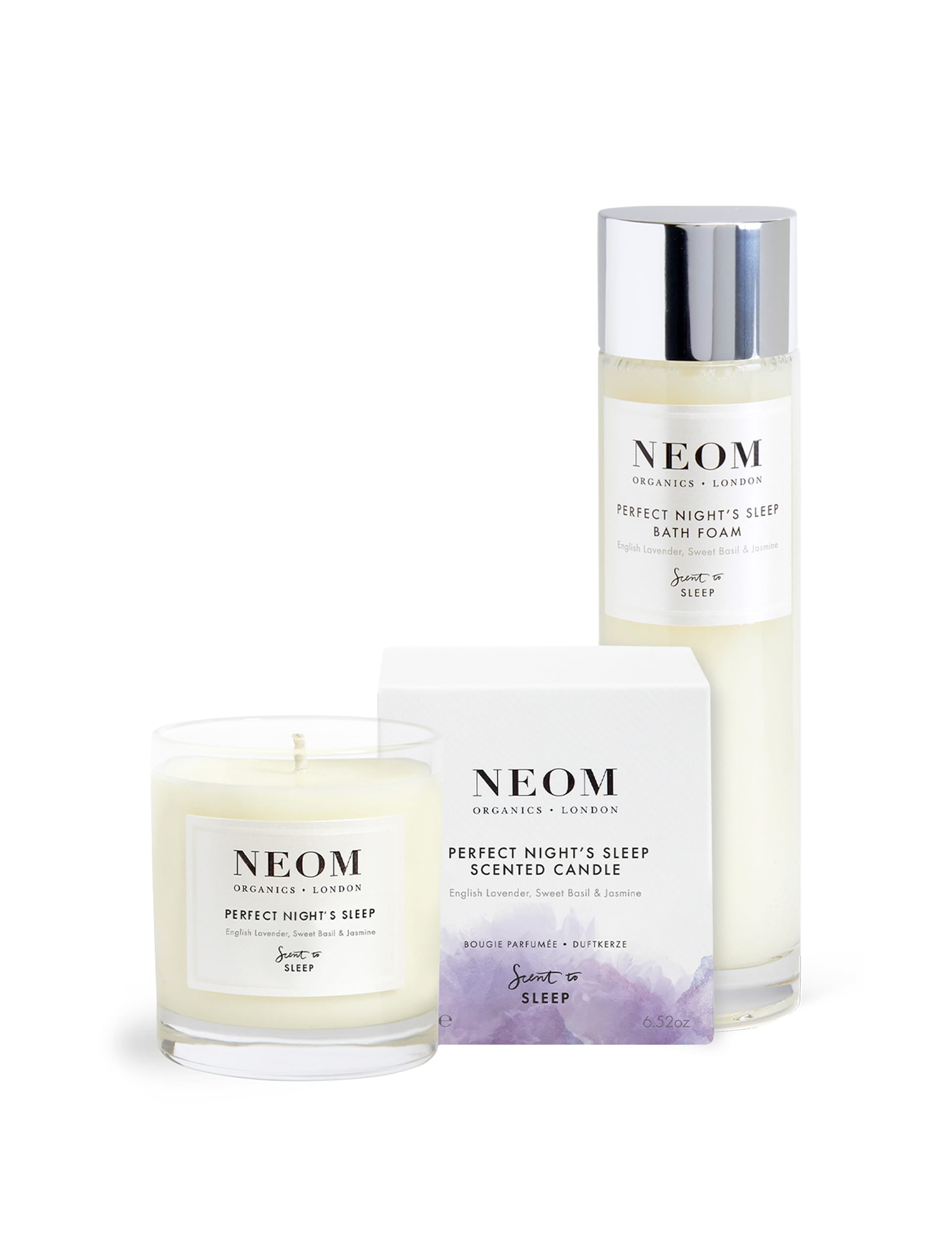 NEOM Perfect Night's Sleep scented candle 185g, imported from the UK