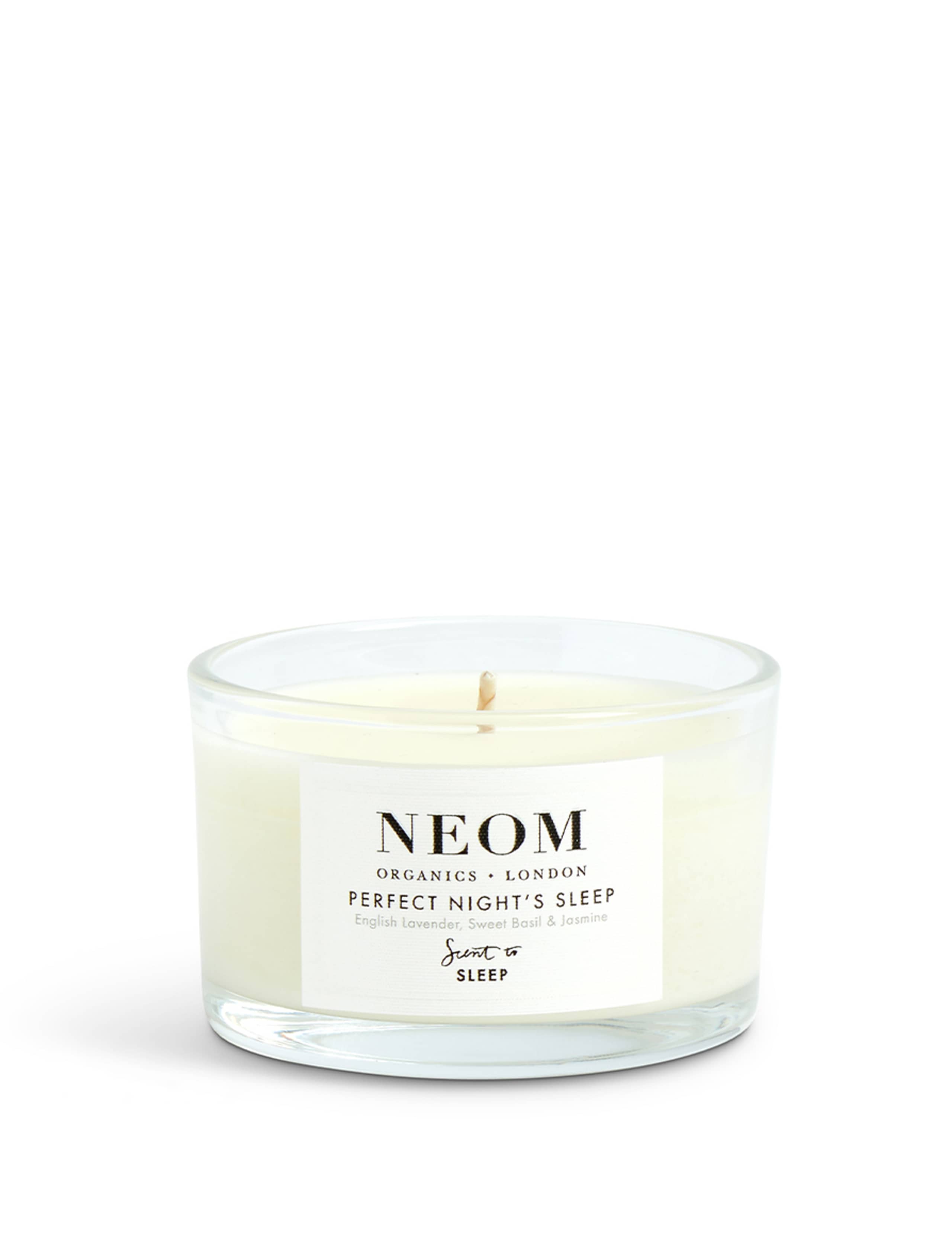 NEOM Perfect Night's Sleep Travel Scented Candle 75g, imported from the UK