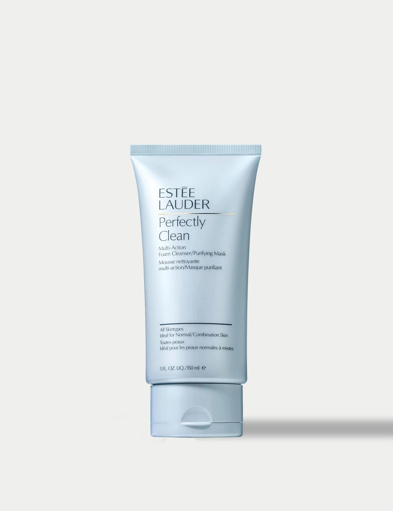 Estée Lauder Perfectly Clean Multi-Action Foam Cleanser and Purifying Mask 150ml, imported from the UK