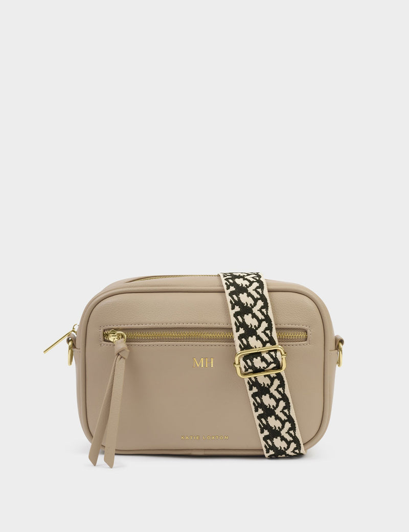 Katie Loxton personalised faux leather cross body bag, imported from the UK