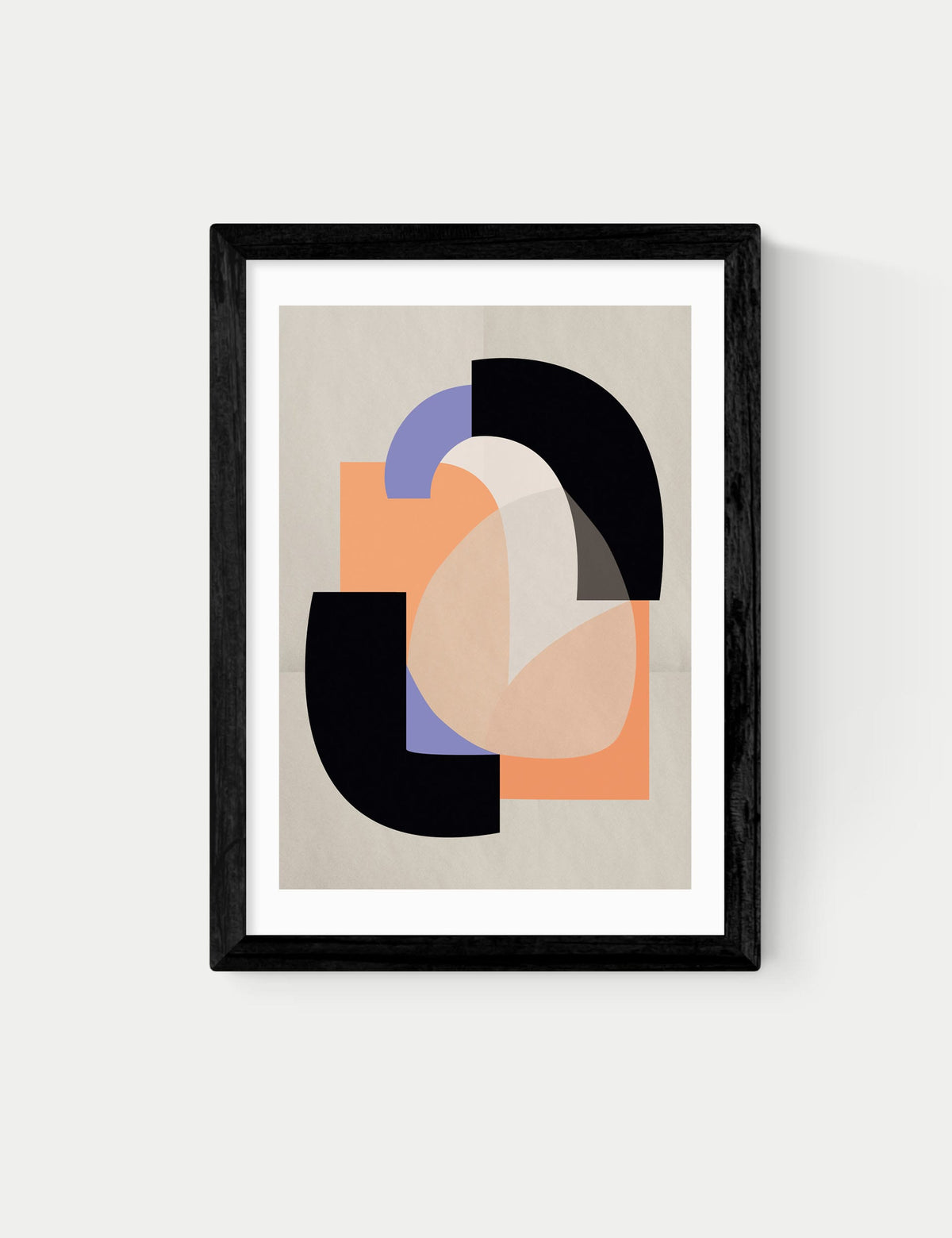 East End Prints Playful Shapes framed art, imported from the UK