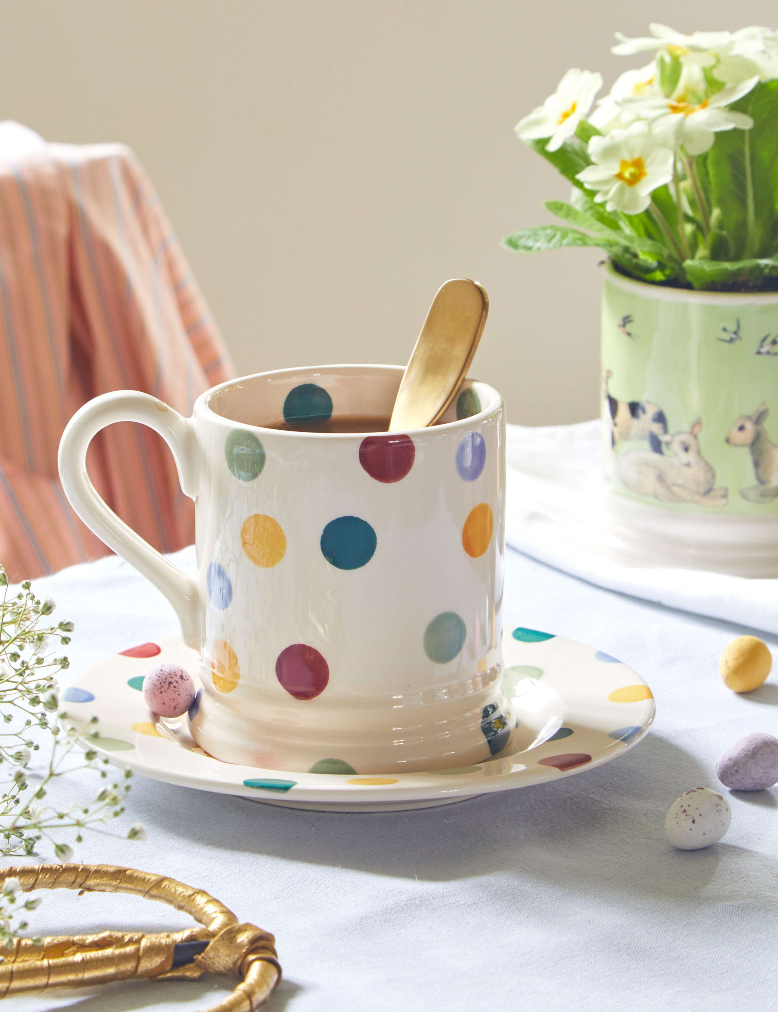 Emma Bridgewater polka dot mug, imported from the UK