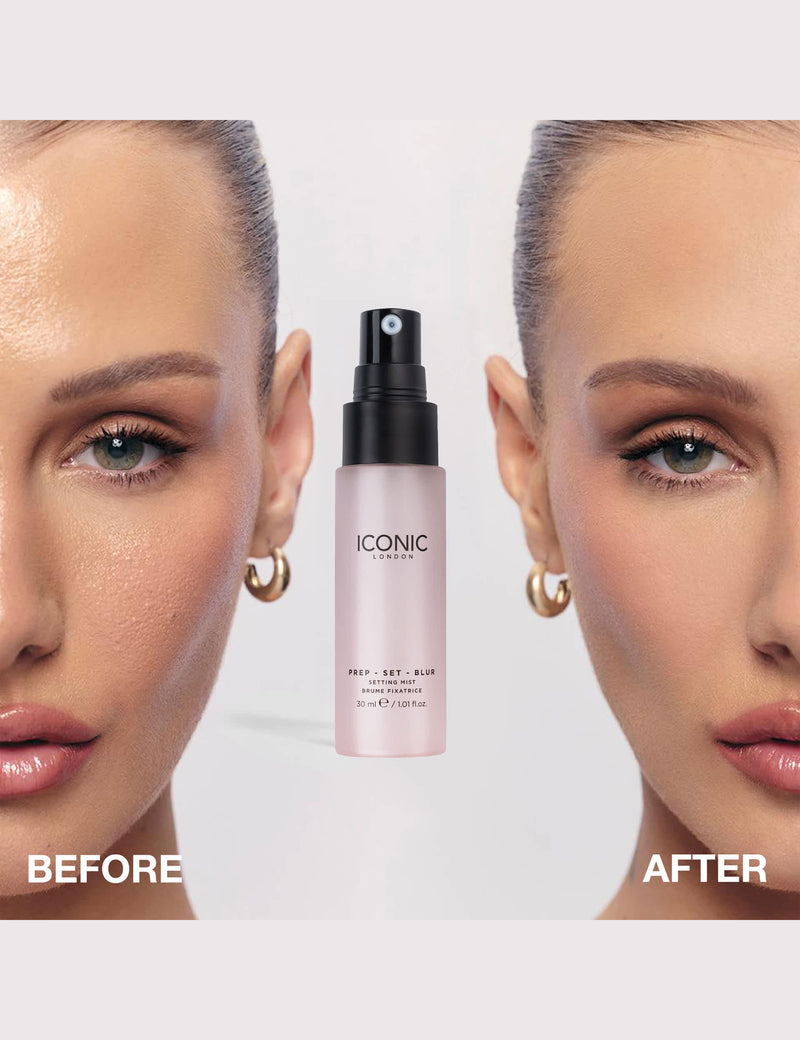 ICONIC London Prep Set Blur Mini setting spray 30ml, imported from the UK