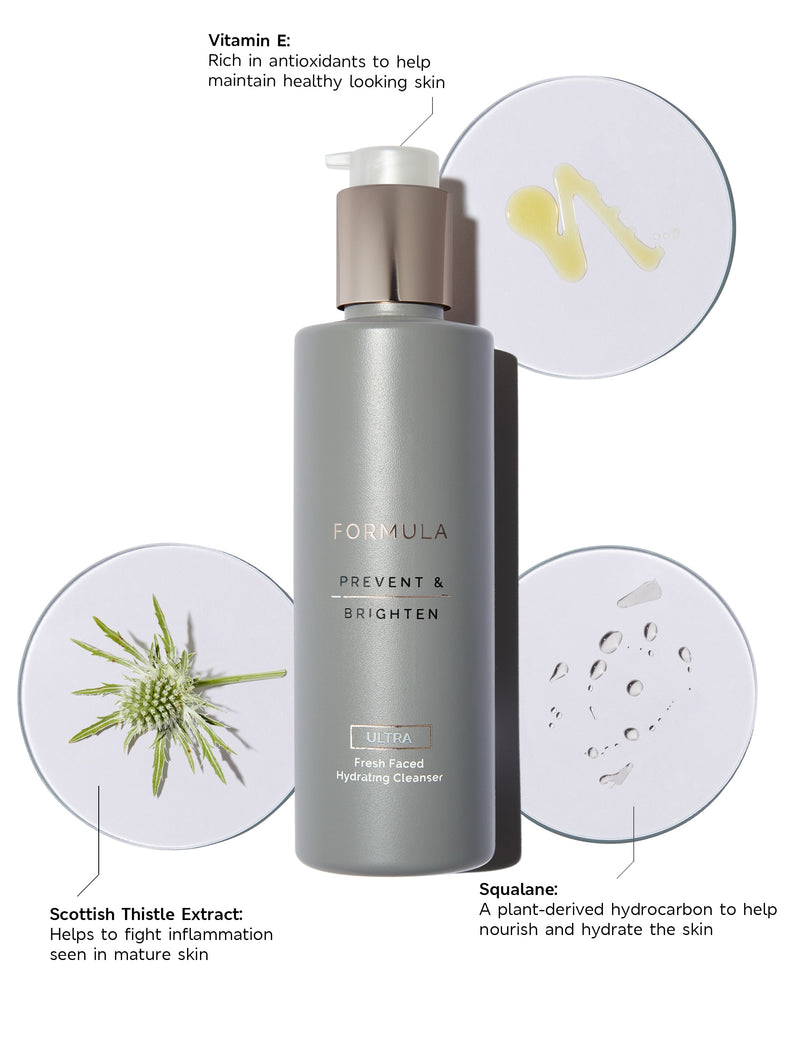 Formula Prevent & Brighten Hydrating Cleanser 190ml, imported from the UK