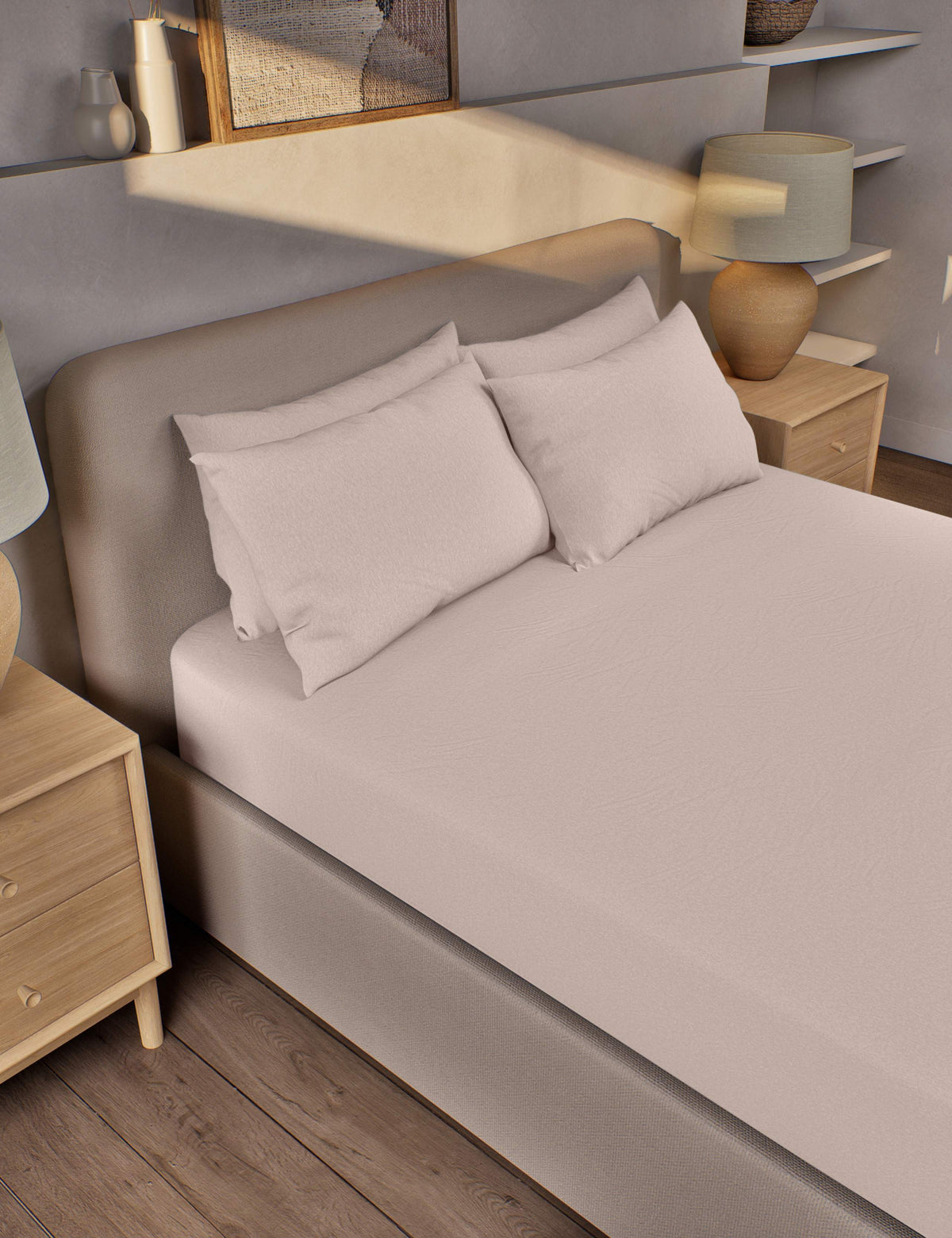 Pure Brushed Cotton Extra Deep Fitted Sheet