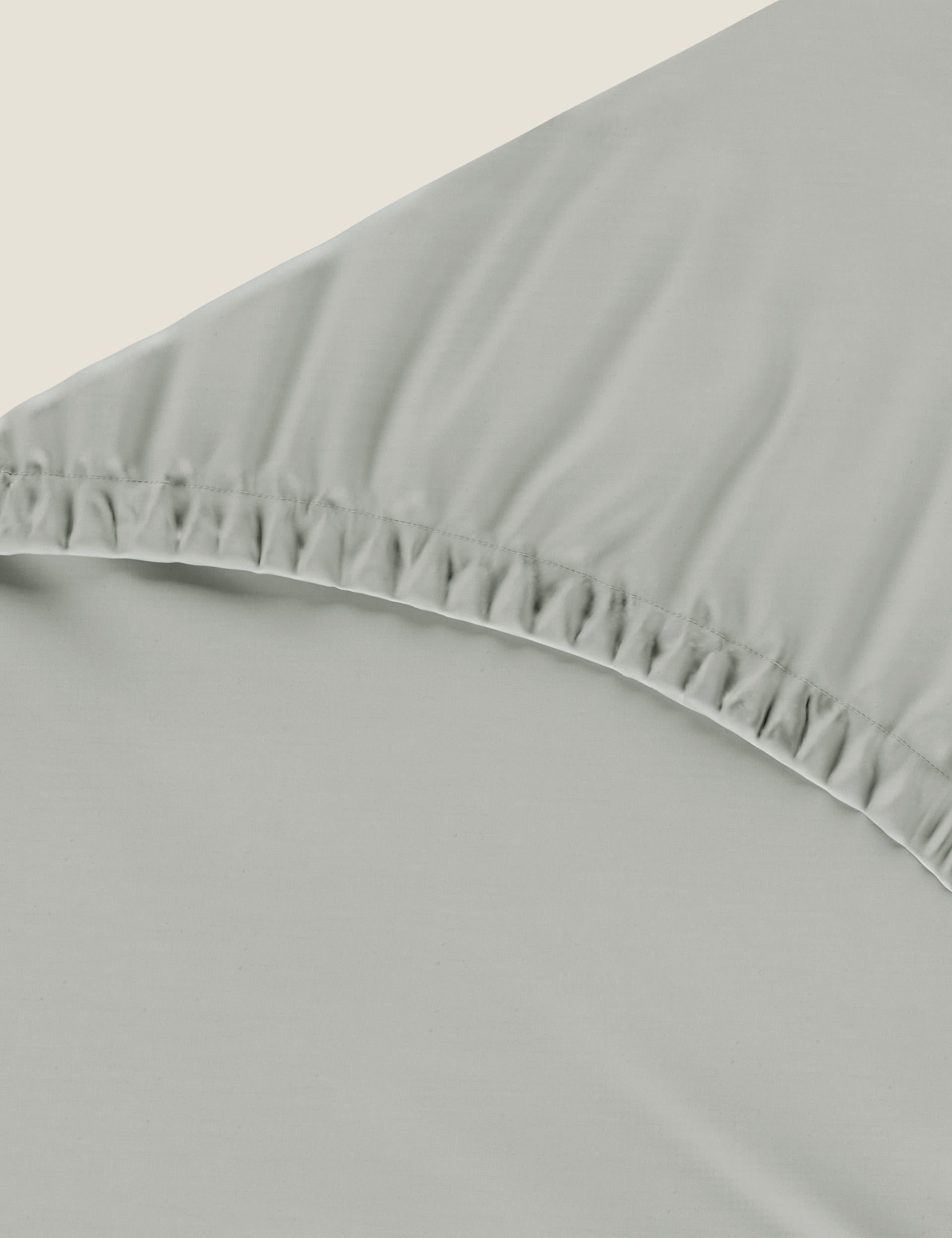 Pure cotton deep fitted sheet, imported from the UK
