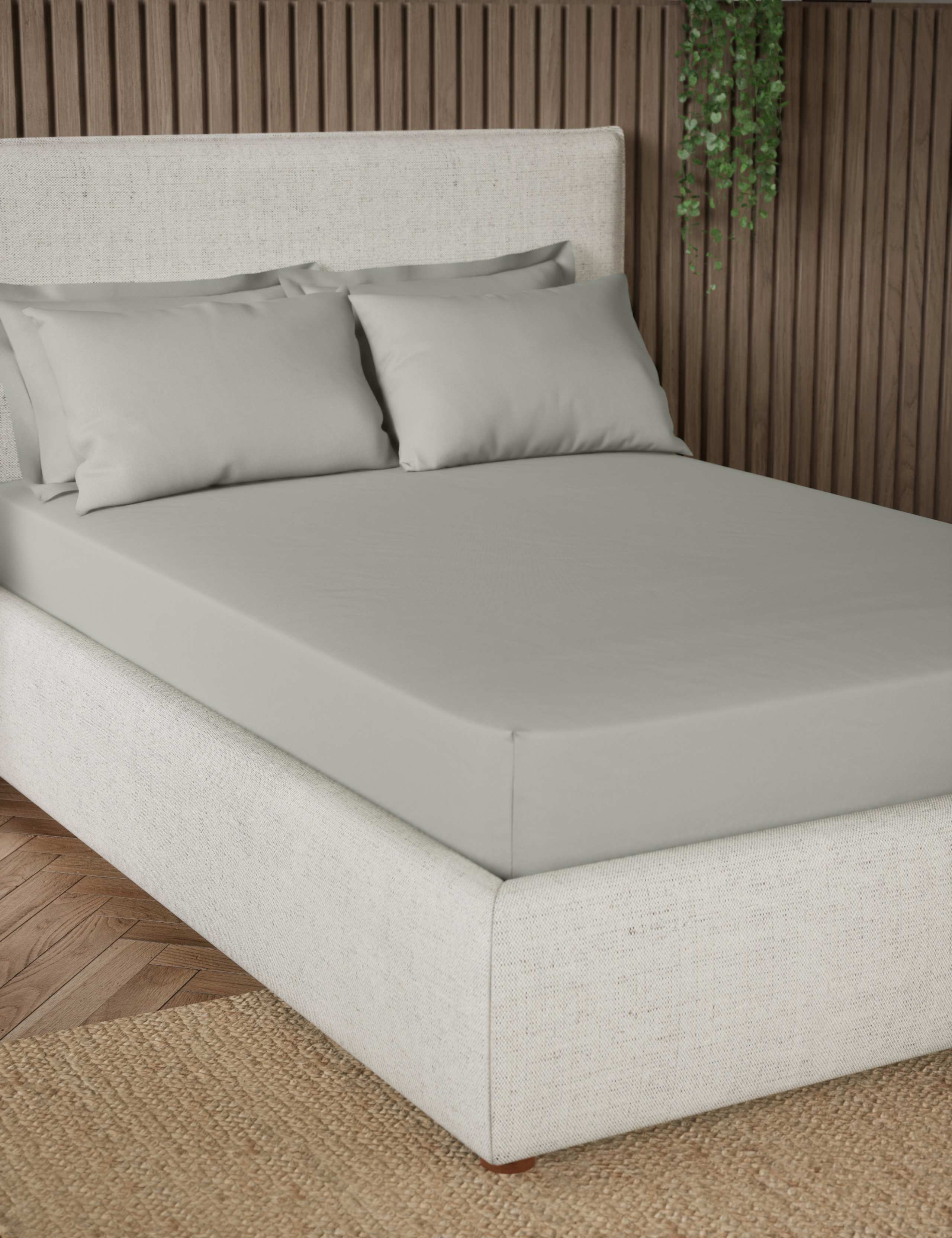 Pure Cotton Extra Deep Fitted Sheet, imported from the UK