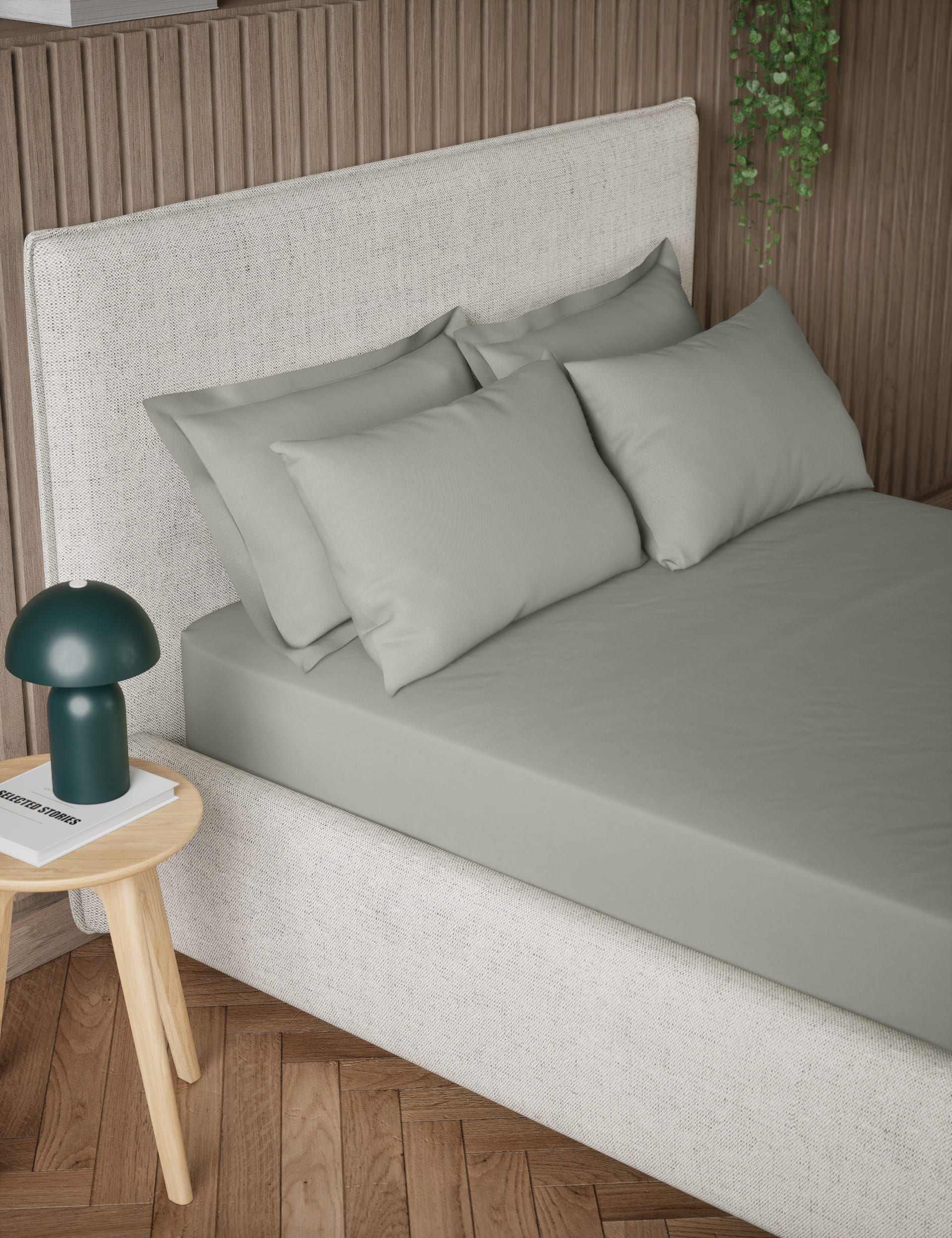 Pure Cotton Extra Deep Fitted Sheet, imported from the UK