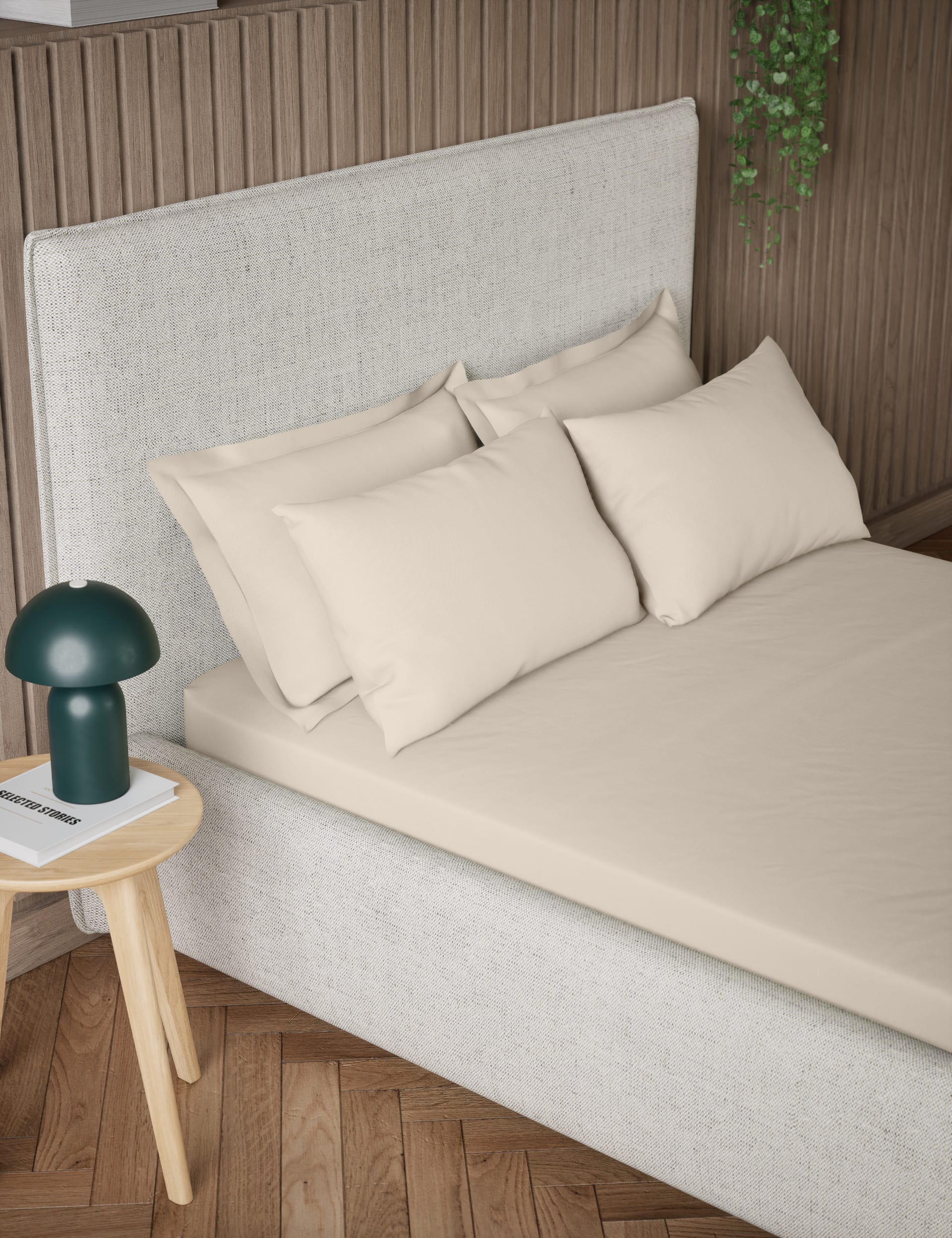 Pure cotton 300 thread count fitted sheet, imported from the UK