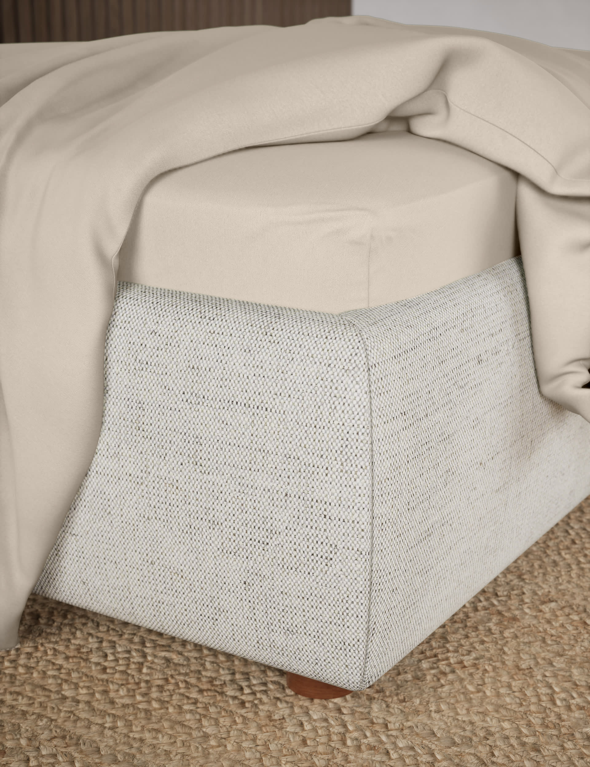 Pure cotton 300 thread count fitted sheet, imported from the UK
