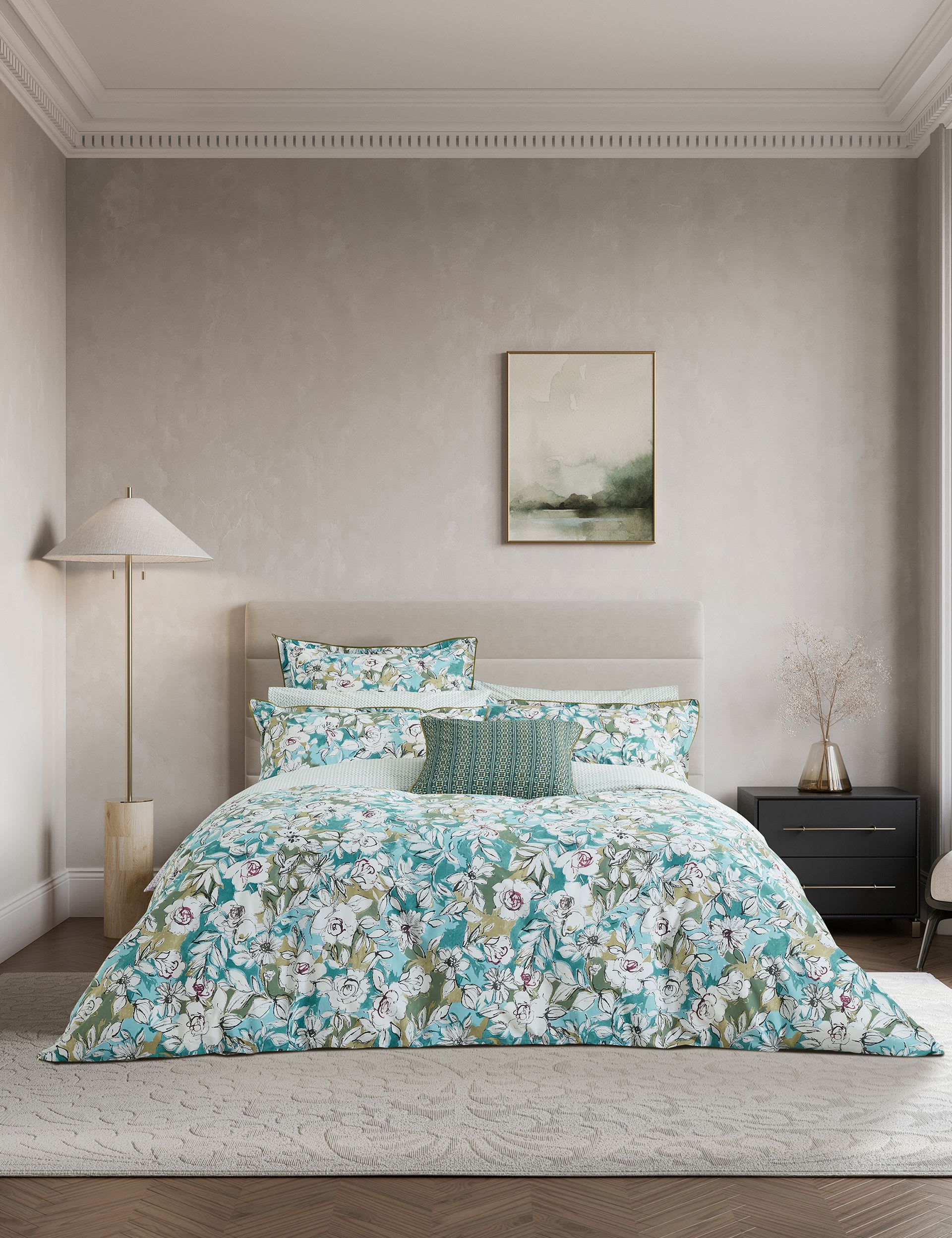 Bedeck of Belfast Pure Cotton Azmi Bedding Set, imported from the UK