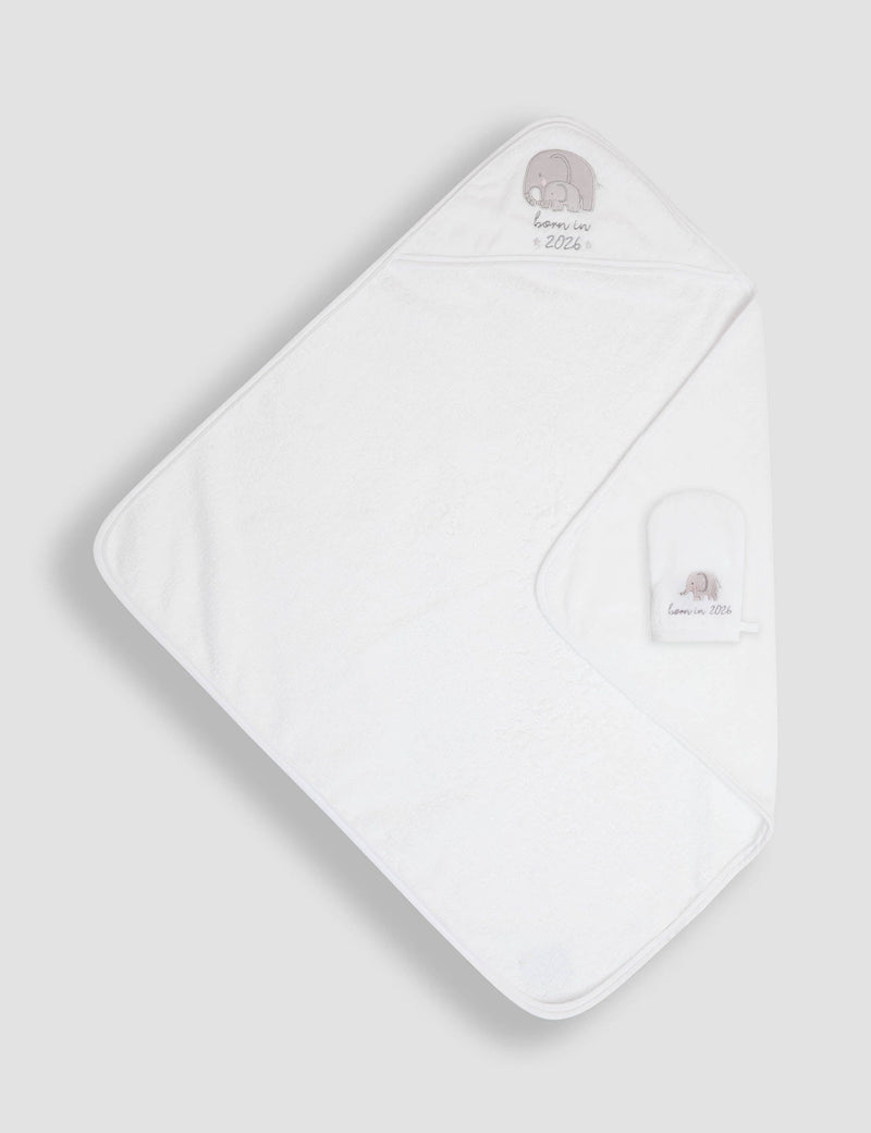 JoJo Maman Bébé baby hooded towel set, imported from the UK