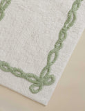 Cotton bow bath mat 50x80cm, imported from the UK