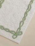 Cotton bow bath mat 50x80cm, imported from the UK