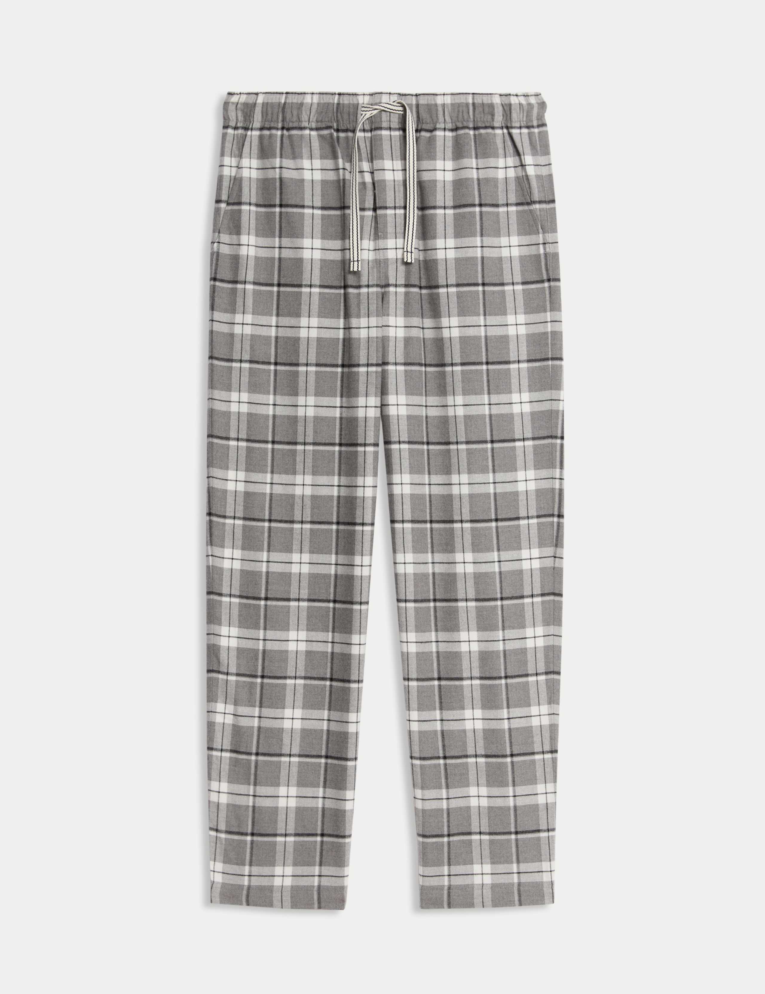 M&S checked loungewear bottoms, imported from the UK