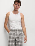M&S checked loungewear bottoms, imported from the UK