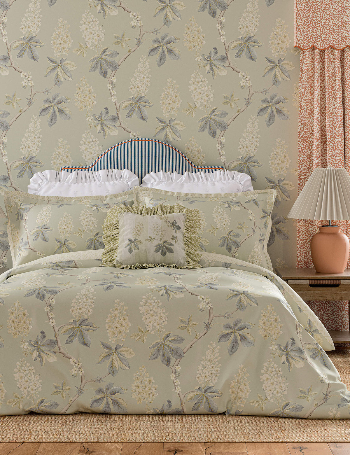 Pure cotton chestnut tree print bedding set, imported from the UK