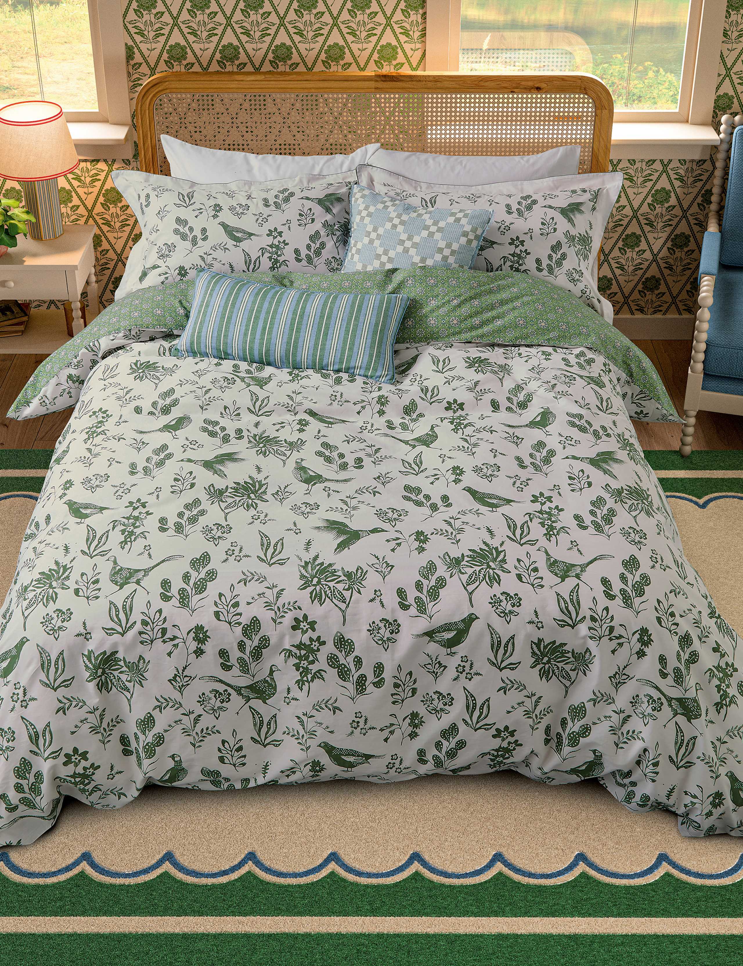 Pure Cotton Festival Pheasants Bedding Set