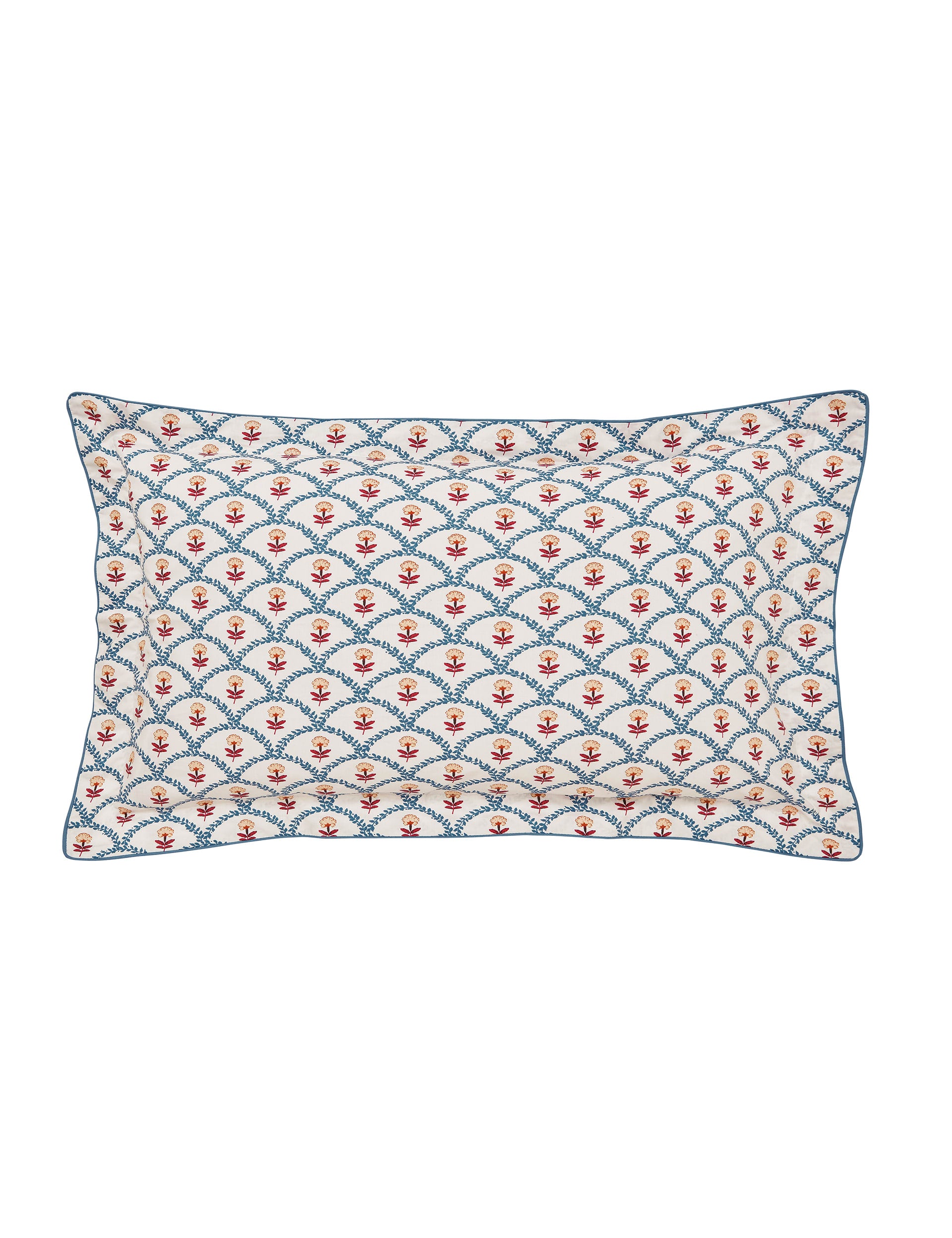 Pure Cotton Floral Scallop Bedding Set, imported from the UK