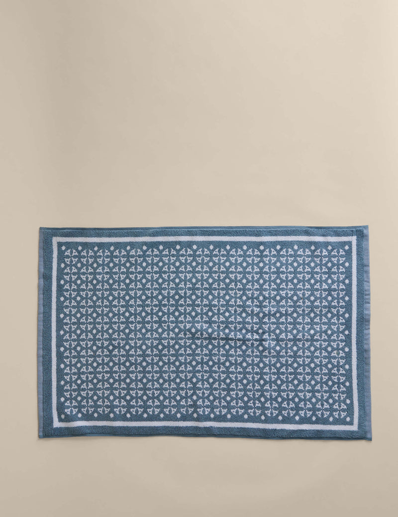 Pure Cotton Geometric Bath Mat