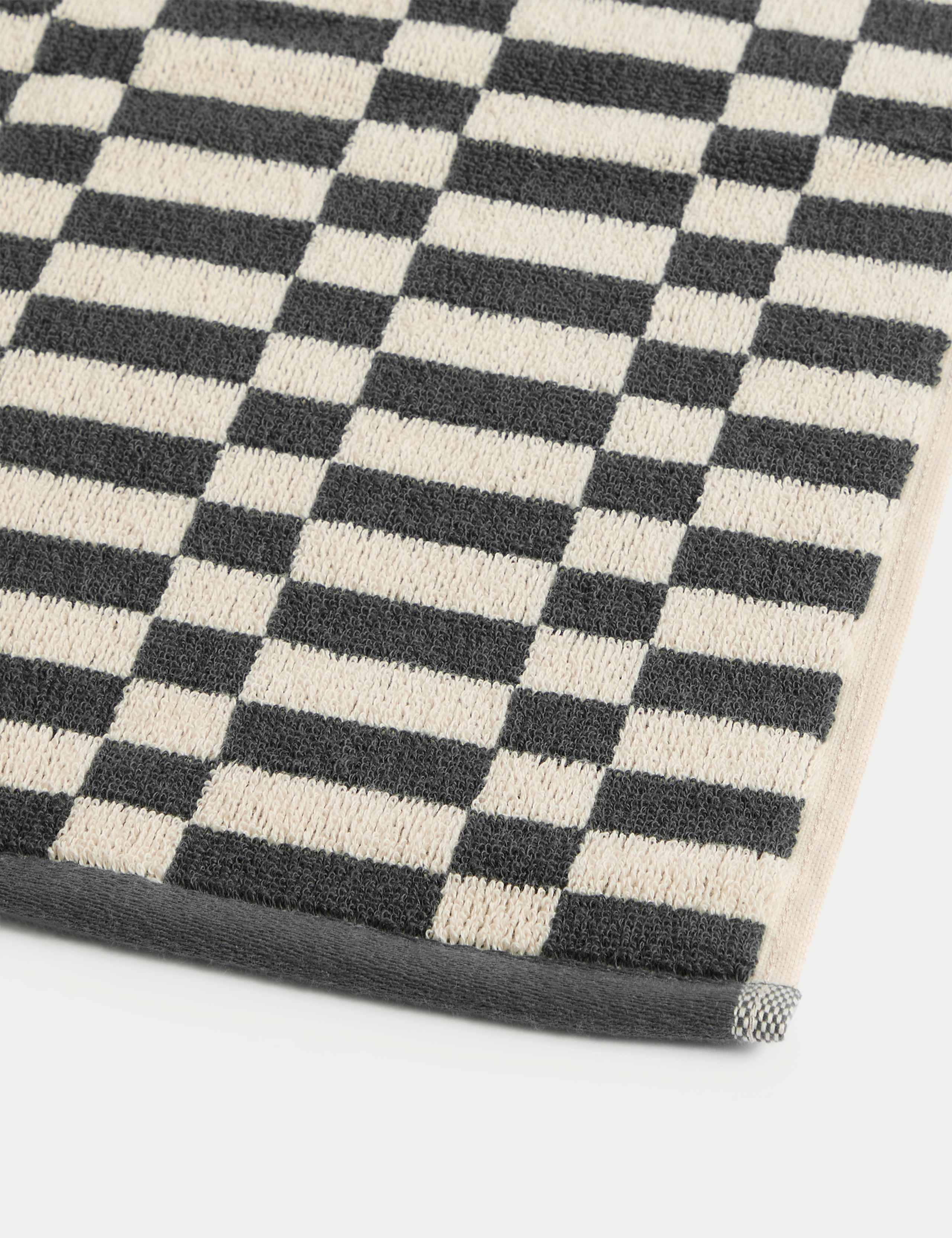 Pure Cotton Geometric Check Towel