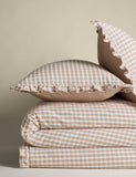 Pure Cotton Gingham Ruffle Bedding Set