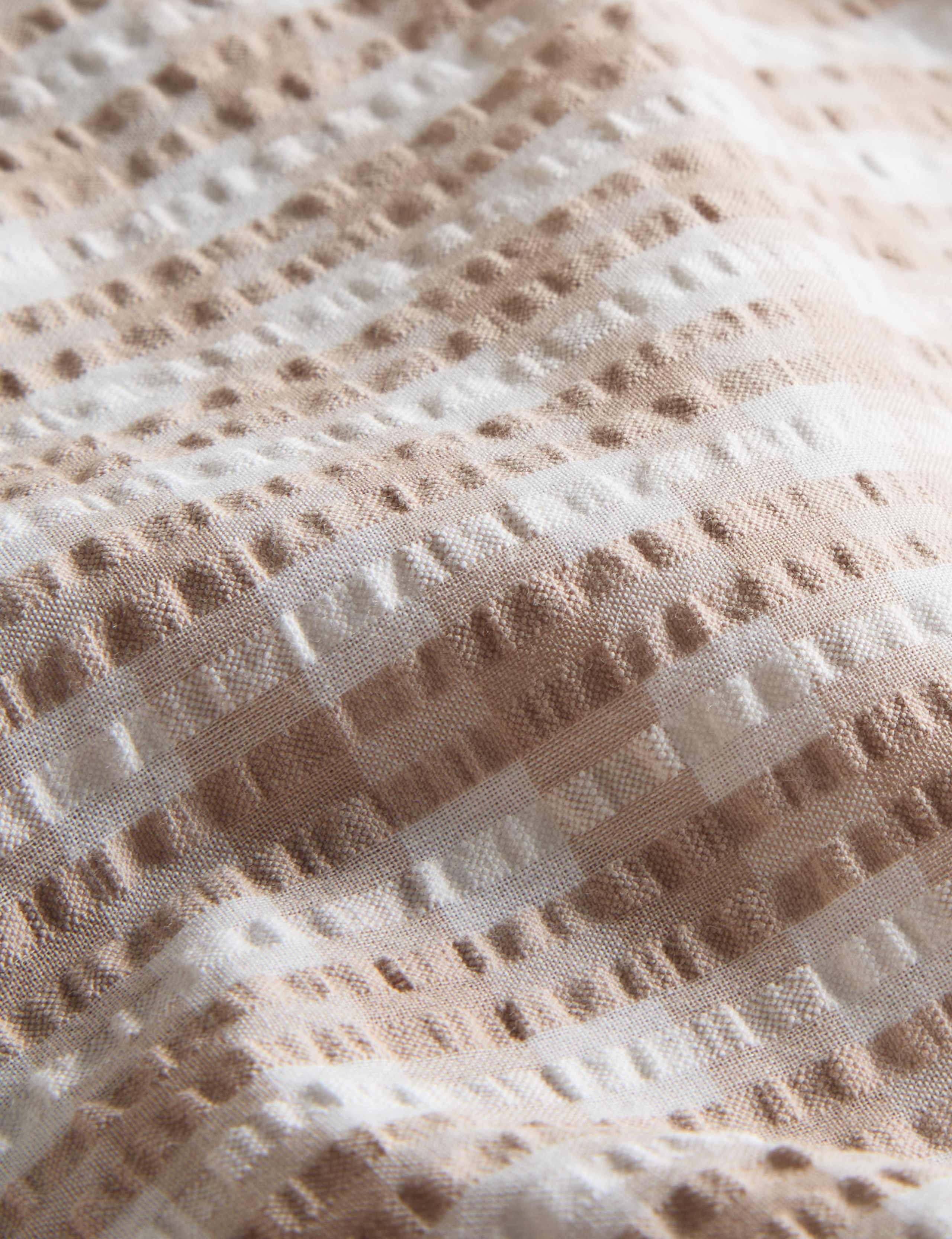 Pure Cotton Gingham Ruffle Bedding Set
