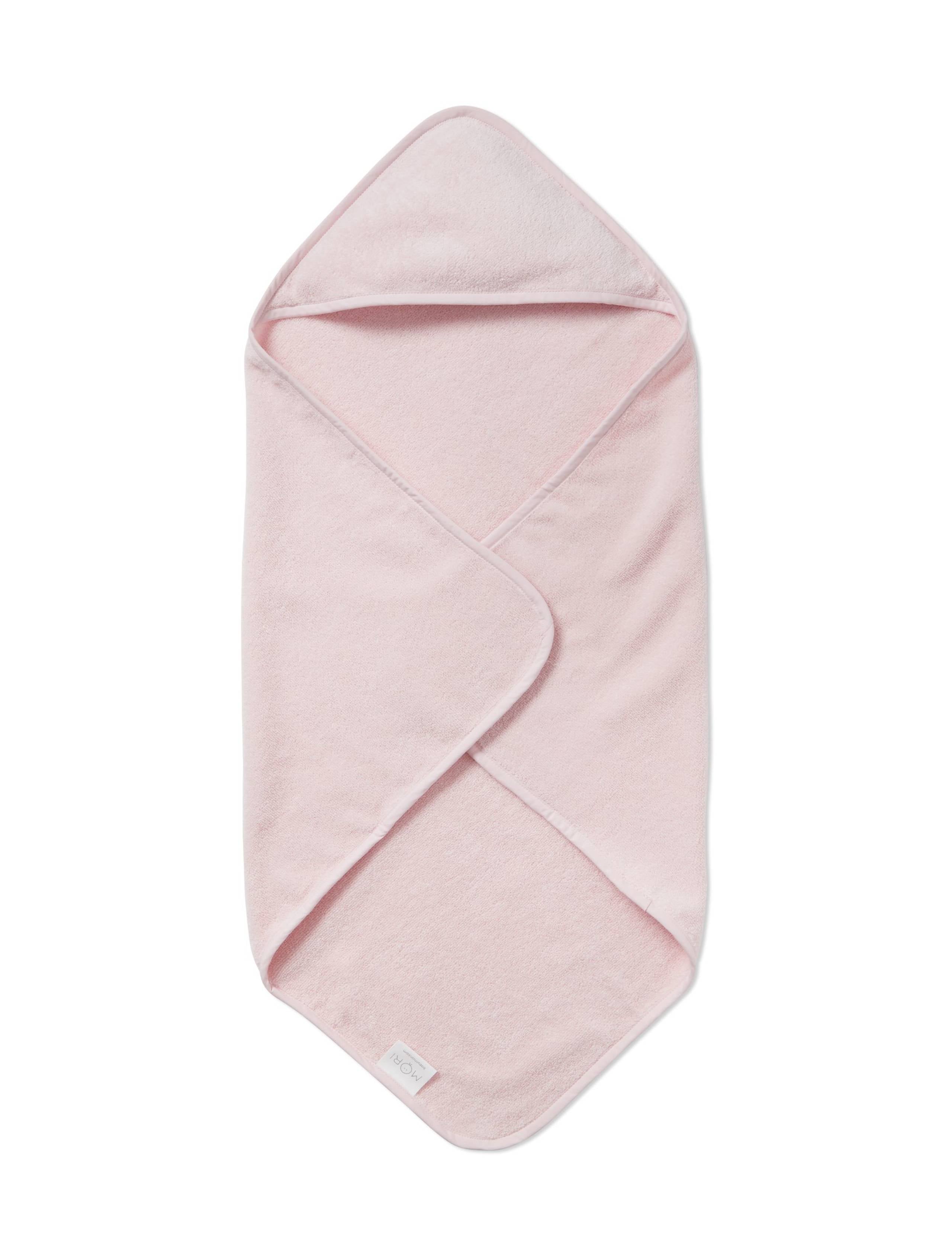 Pure cotton hooded baby towel 750mm x 750mm, imported from the UK