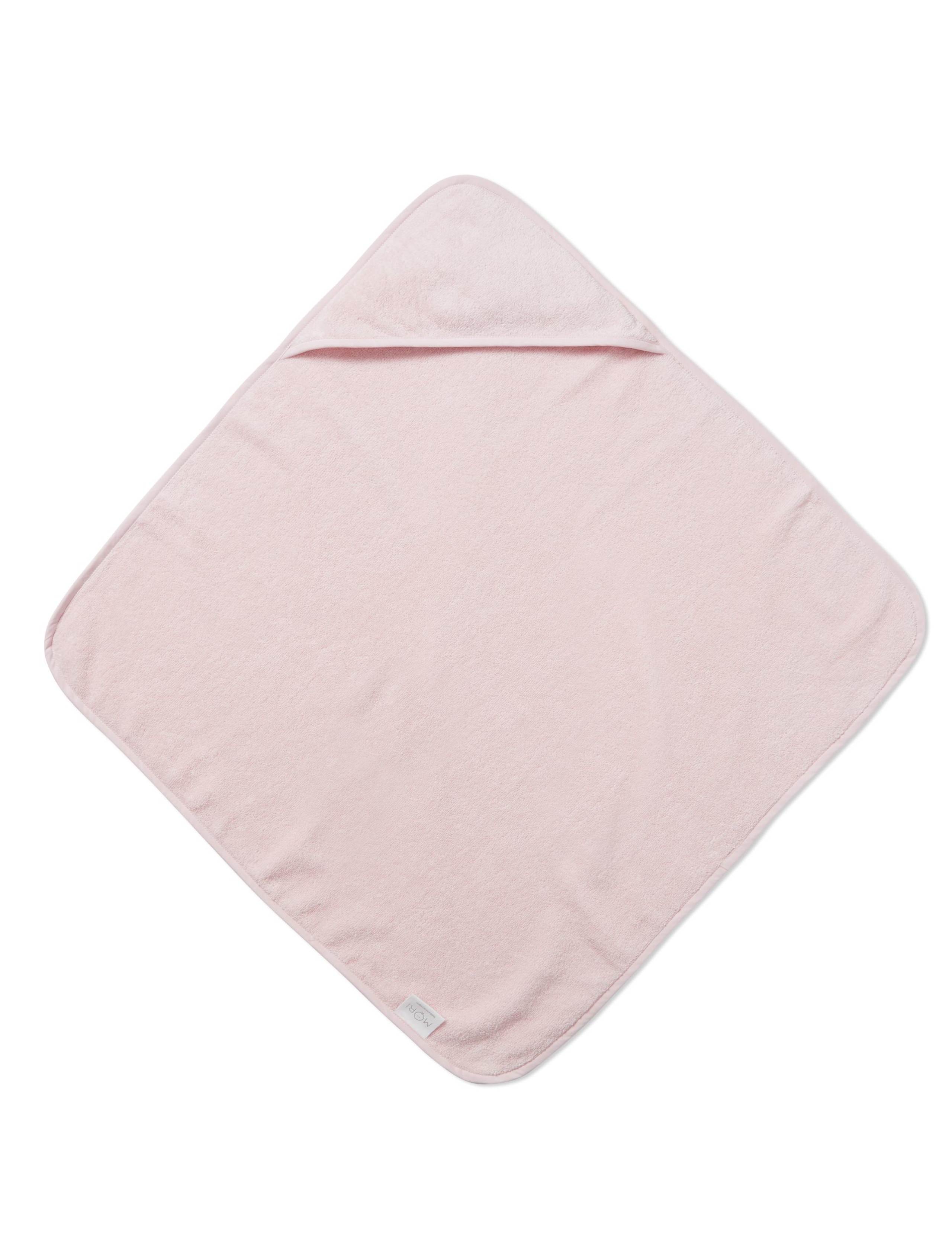 Pure cotton hooded baby towel 750mm x 750mm, imported from the UK