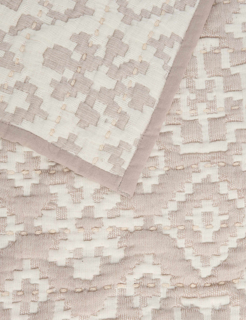 M&S x Fired Earth Ikat Geometric Bedspread, imported from the UK