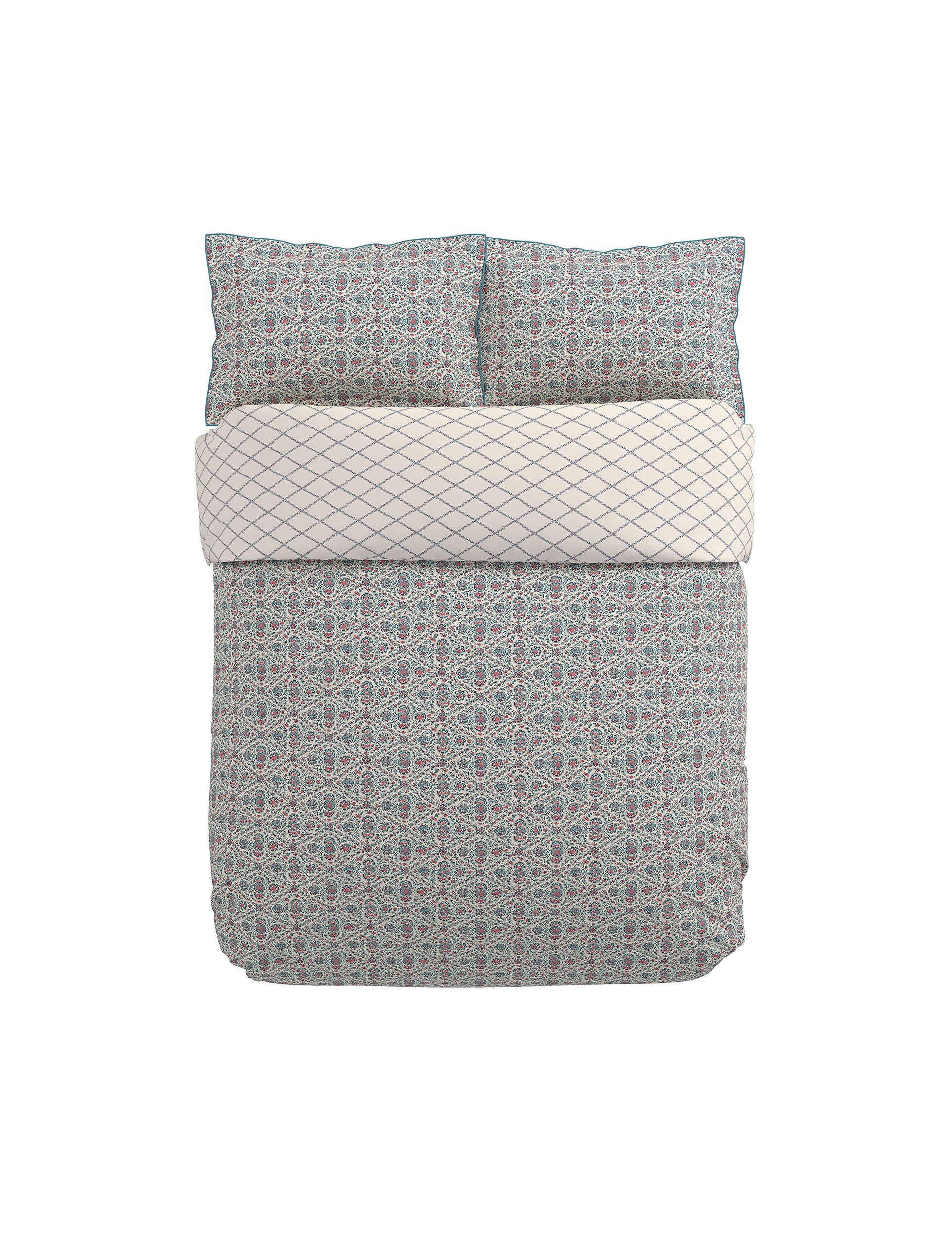 V&A pure cotton Indian lattice bedding set, imported from the UK