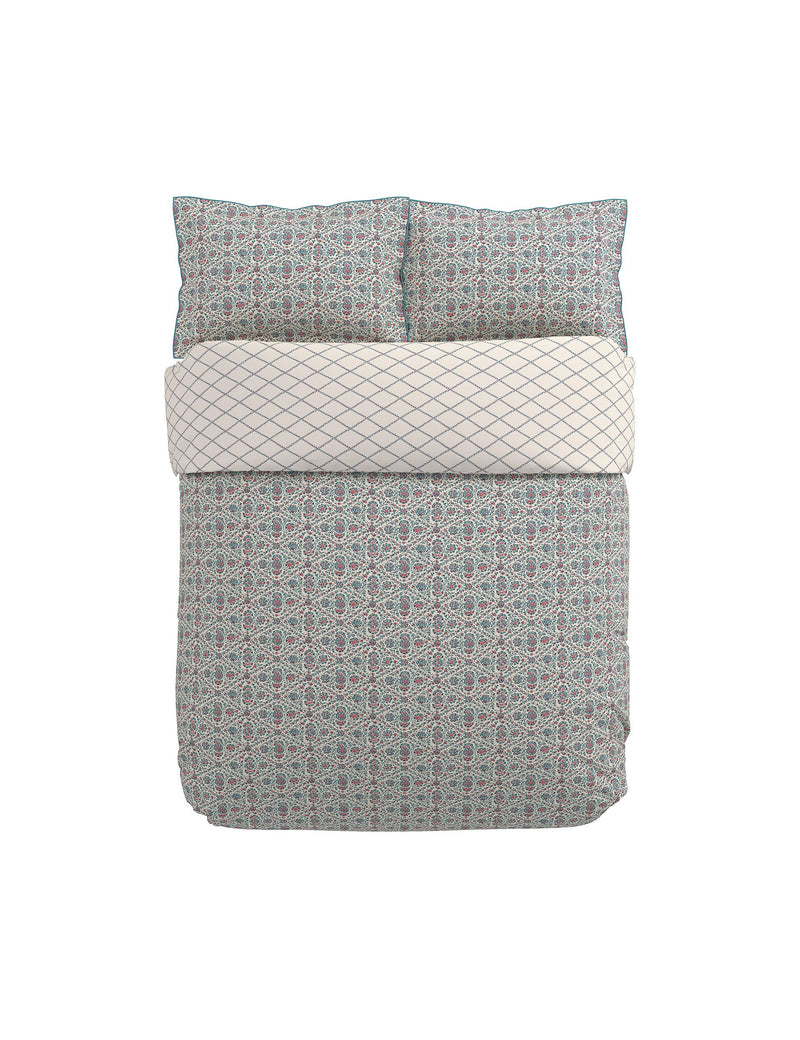 V&A pure cotton Indian lattice bedding set, imported from the UK